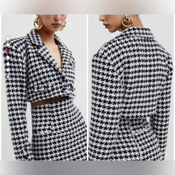 FOR LOVE AND LEMONS BONNIE CROPPED BLAZER XS - Picture 3 of 9